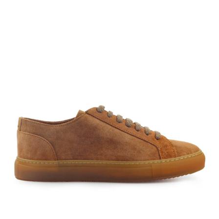 Doucal's, Sneaker Bruin, Heren, Maat:41 EU,suede