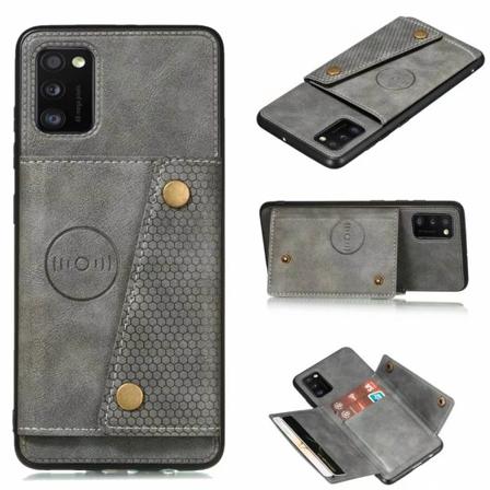 Professionellt Skal med Korthållare - Samsung Galaxy A41 Grå