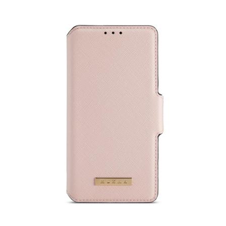 Muxma Saffiano Plånboksfodral Till Apple Iphone 12 & 12 Pro - Ro Rosa