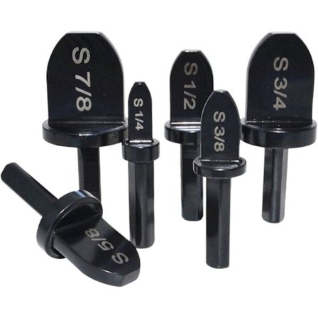 Swaging Tool Borr Bits Set, 6 st Bärbar Koppar Rör Swaging Tool Borr Bits Set med 7/8", 3/4", 5/8", 1/2", 3/8", 1/4"