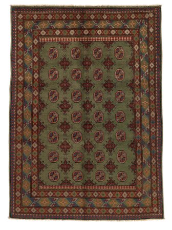 Medaljonkikuvioinen Pieni Afghan Fine Colour Matot 138X194 Villa