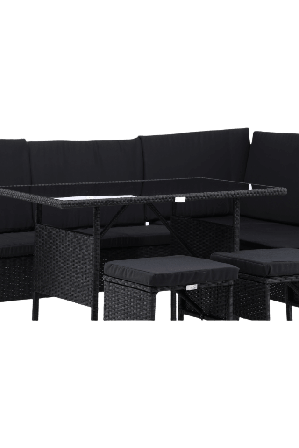 Venture Home Knock Hörnsoffgrupp Matgrupper Svart