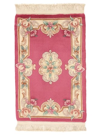 Medalionowy Mały Chińskie 90 Line Dywan 60X90 Wełna