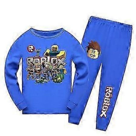 Barn Pojkar Flickor Roblox Spel Tryck Pyjamas Set T-shirt Toppar Byxor Pyjamas Pjs Sovkläder Nattkläder -NMAOV
