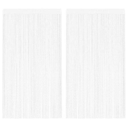 vidaXL Trådgardiner 2 stk 100x250 cm hvid