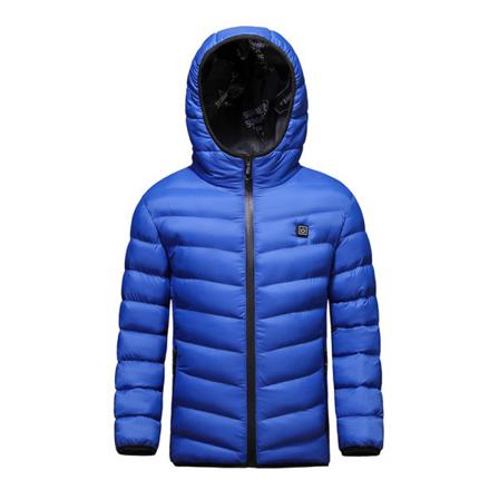 Pojkar Flickor Usb Eluppvärmd Jacka Vinter Varm Hooded Coat