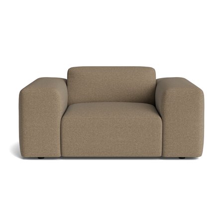 Soma Sessel in Aurora Dunkelbeige, einfarbig, moderner Polstersessel mit ergonomischer Form für hohen Sitzkomfort, zeitloser Stil, 75cm