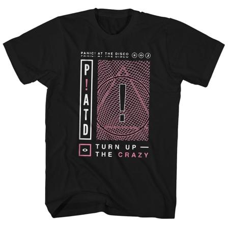 Panic at the Disco T-shirt Vänd upp den galna geometriska konsten Panic at the Disco T-shirt XXL