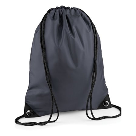 Bagbase Premium dragsnöre väska One Size Graphite Grey