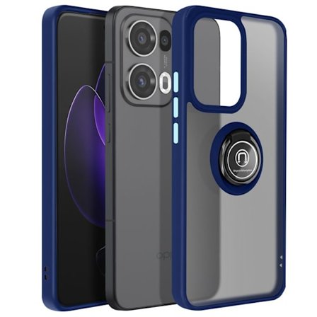 Coque til Oppo Reno 13 Pro med magnetisk ring, gennemskinnelig natblå bagcover Blå