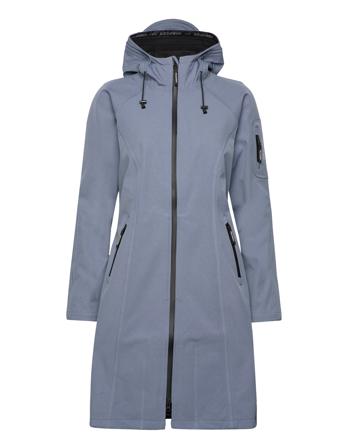 Functional Raincoat Outerwear Rainwear Rain Coats Blå Ilse Jacobsen*Betinget Tilbud