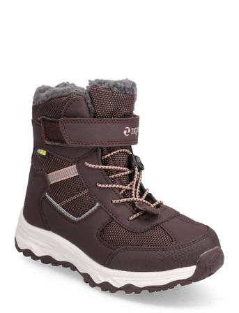 Balful Kids Winterboot Wp Talvikengät Tarroilla Ruskea ZigZag
