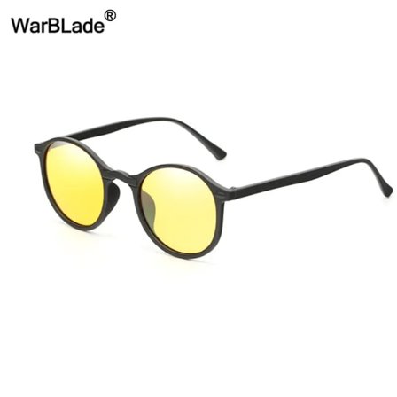 WarBLade Polariserade solglasögon för dam och herr, retro runda nitbågar, solglasögon för män, körglasögon UV400, glasögon Gafas de sol