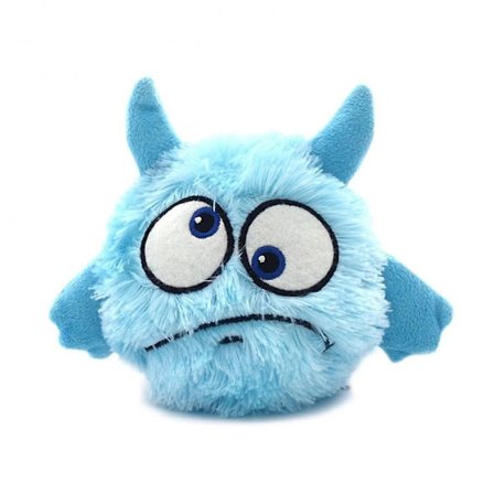 Interaktiv Hundleksak Hoppande Giggle Ball Ljud Monster Plysch Valpleksak Kvitter Vibration Vibration Automatisk Mobil GST Hund Säker Elektronisk 