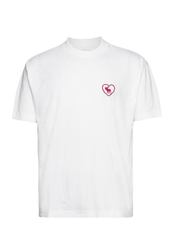 Anf Mens Knits T-shirts Short-sleeved Hvit Abercrombie & Fitch*Betinget Tilbud
