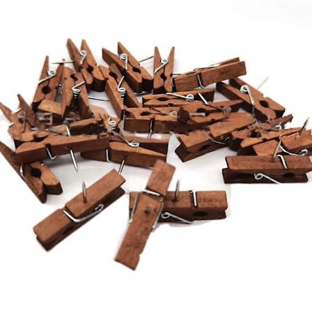 50 stk. Tegnestifter med Træklemmer, Holdbare Tegnestifter til Opslagstavle, Fotos, Kontor Hjem - Kaffe