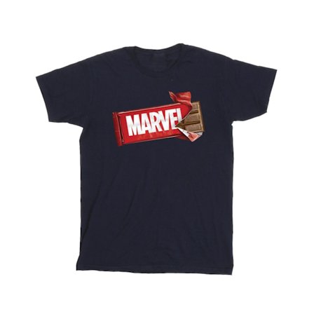 Marvel Universe Boys Marvel Choklad T-shirt 7-8 år Marinblå