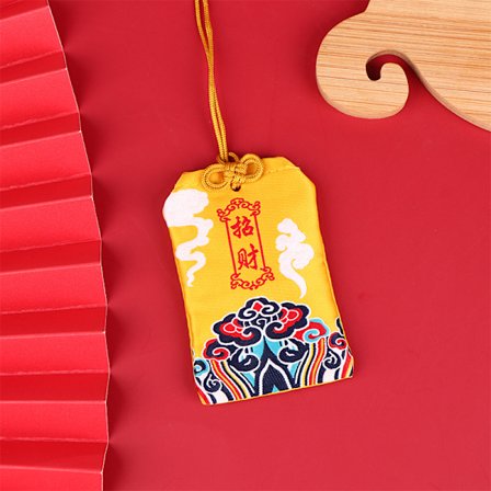 Forntida stil broderi böneväska Bärbar antik dospåse