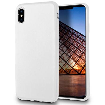 Ultra Tunnt Skal Till För Iphone X / Xs Enfärgat Lätt Tpu Mjukt Vit