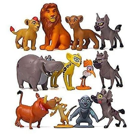 Løvernes Konge - Actionfigurer Legetøj 12 stk. Sæt, Fortællinger Om Mufasa & Simba Perfekt Løvernes Konge, 1-2