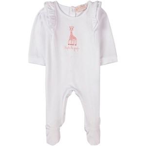 Sophie La Girafe White Giraffe Footed Baby Body 6 Months - All in ones - 6 months - White
