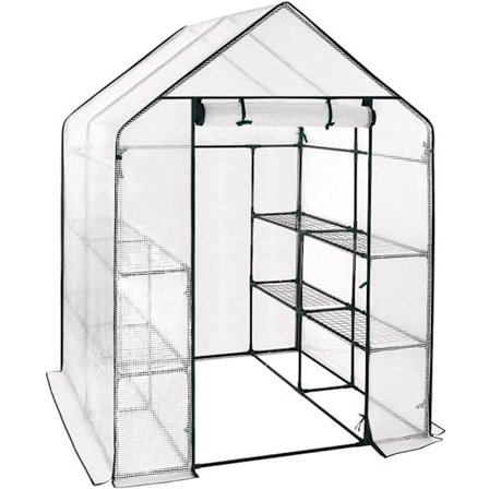 Rootz Film Drivhus - Havedrivhus - Udendørs drivhus - Klimastyring - Holdbar konstruktion - Nem montering - 143cm x 143cm x 195cm