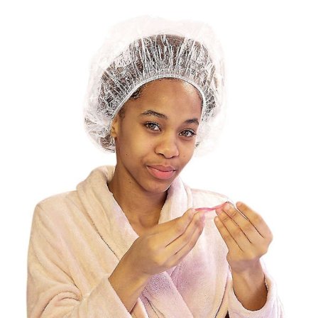 Engangs Hætte til Bad - 100 Stk. Tykkere Dame Hætter til Bad Normal Størrelse Gave