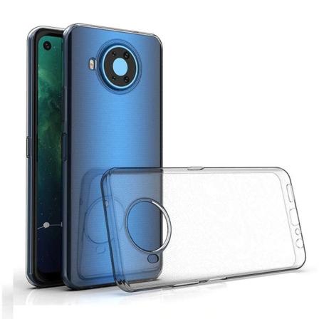 Nokia 8.3 iskuja vaimentava silikonikotelo Simple Transparent