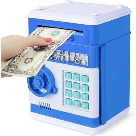 Elektronisk sparegris til børn 3-12 år, sparegris sikker Bo