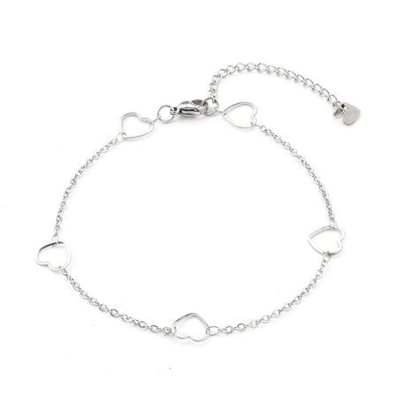 Kabelkedja Vristlänk i ASI 304 stål med med hjärtlänkar