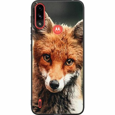 Motorola Moto E7i Power Svart Skal Rävens Valp