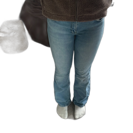 Ljusblå bootcut jeans