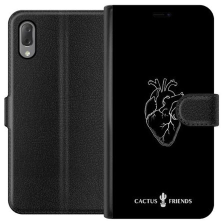 Kompatibel Tegnebogsetui til Sony Sony Xperia L3 Kaktus og Venner - Midnat Anatomi Hjerte