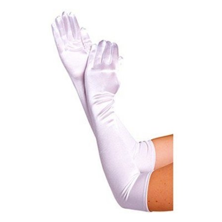 Lange Handsker - Hvid - Halloween & Maskerade