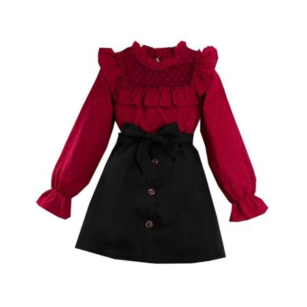 1/3/5 Barnkläder Set Kläder Kostymer Mesh Toppar dekorerade 150cm-10Y 1 Pc