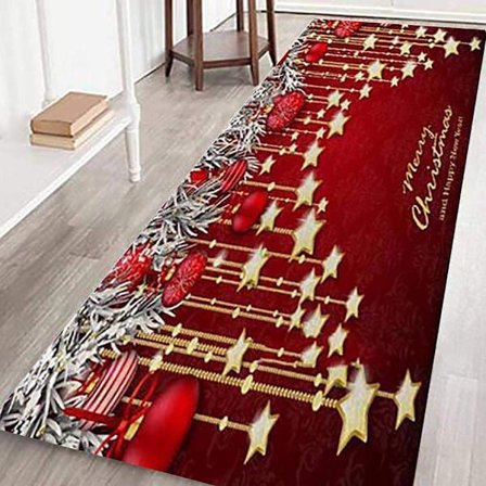 Julmattor God Jul Välkommen Dörrmattor Inomhus Hemmattor Dekor God Jul Dekorativa Juldekorationer Ornament Festdekoration Gåvor (D 40x12