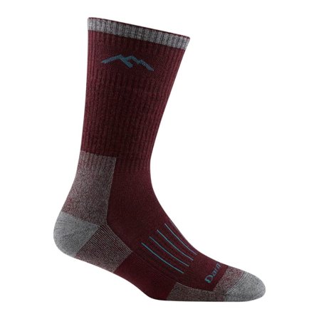 Darn Tough Women's Hunter Boot Midweight with Cushion Women hiking socks Red M