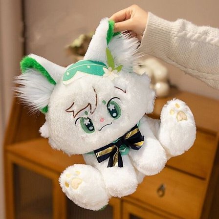Genshin Impact Venti Cat Barbatos Plyschleksak Pp bomullsfyllning