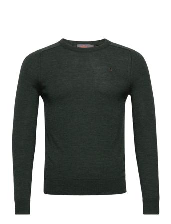 Merino Ck Neulepaita Pyöreä Kaula-aukko Vihreä Morris
