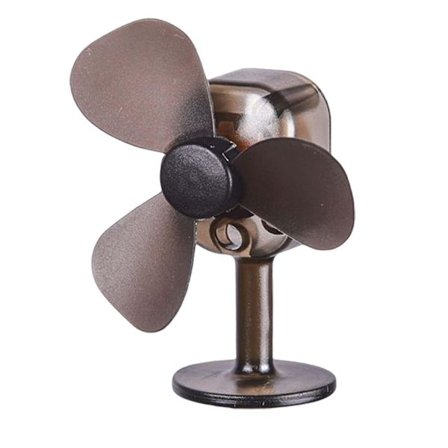 Tuulivoimalla toimiva valaiseva pieni tuuletin, tyyli motocross-koristeisiin, osat, musta