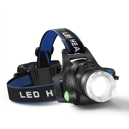 Päävalaisin USB-ladattava LED-päävalaisin Vedenpitävä T6-päävalaisin 4 tilalla ja säädettävällä pääpannalla Täydellinen retkeilyyn, vaellukseen ja 