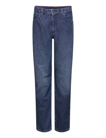 Modern Straight Label Jeans Regular Jeans Blå Tommy Hilfiger*Betinget Tilbud