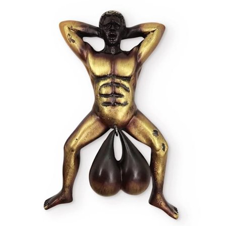 Dörrklapp för ytterdörr män kreativ, roliga bollar dörrring hängande dörrklocka hänge