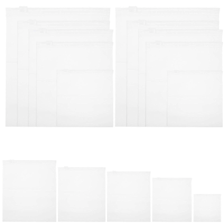 25 stk. Klesoppbevaringspose med glidelåsdesign, tykk klespose, klesemballasje for reise, logistikk og hjem