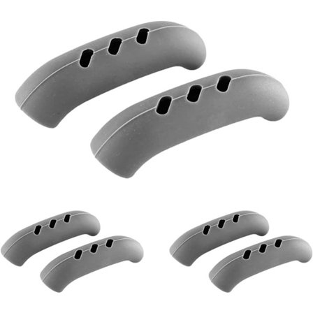 6 kpl kuumuutta kestäviä silikonisia kattilan kahvan suojuksia - Universaali sopivuus kattiloille, pannuille ja paistinpannuille - Liukumaton ote, 