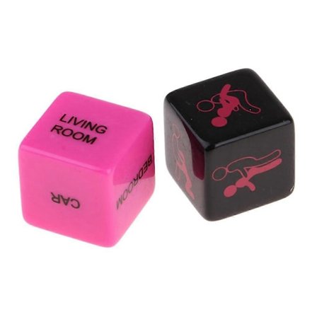 2 stk. Sex Posisjon Kjærlighets Terninger Legg Til Litt Krydder for Par Glød Soveromsspill Leketøy