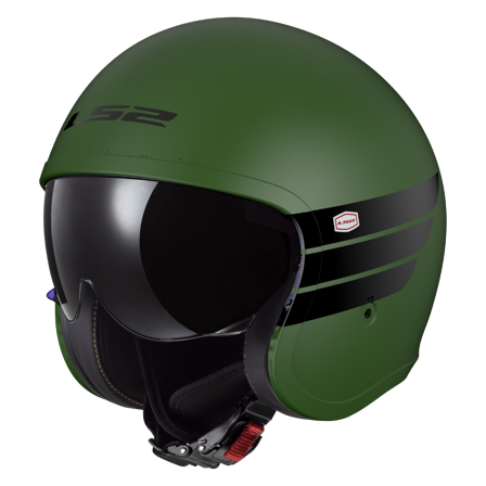 Casque Jet LS2 OF599 Spitfire II Mat vert militaire L