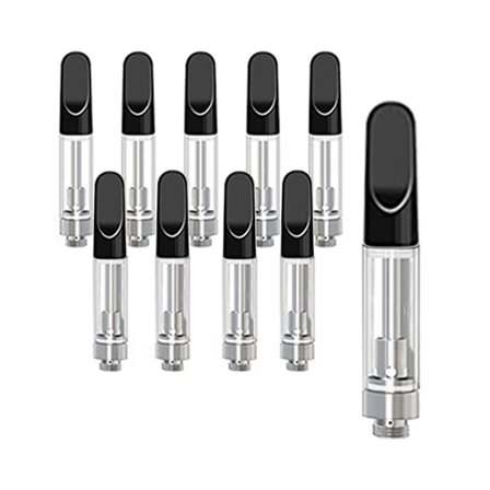 10 stk Svarte Tomme Lagringskassetter for 1,0 ml Glasskeramikk, Enkle å Fylle