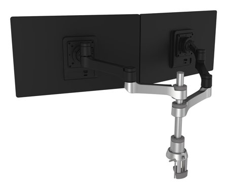 R-GO Tools R-Go Double monitor arm Zepher monteringssett - for 2 LCD-skjermer - matt sølv