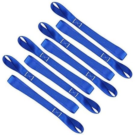 Pehmeät kiinnityslenkit (8 kpl) 1800 paunan kuormituskapasiteetti, 4800 paunan murtolujuus, raskaat kiinnityslenkit mönkijöiden, UTV-ajoneuvojen, 